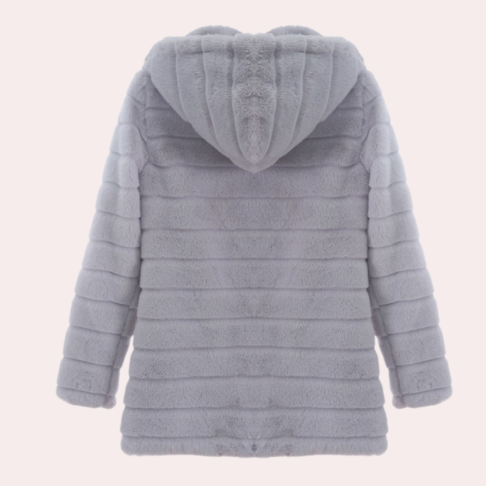 Wintermäntel Weiche Fleecejacke Warm Mit Kapuze Damen - BerlinGlamour