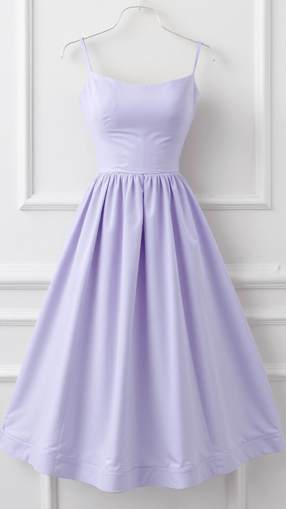 Damen A-Linie Midikleid im Ascot Stil Elegantes Kleid
