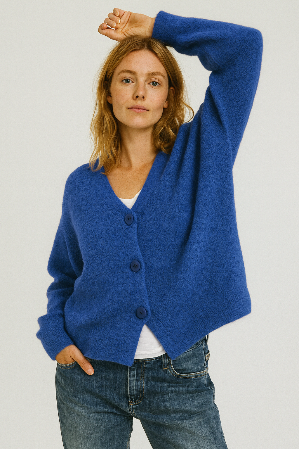 Damen Cardigan Mit Knöpfen Freizeit Modern