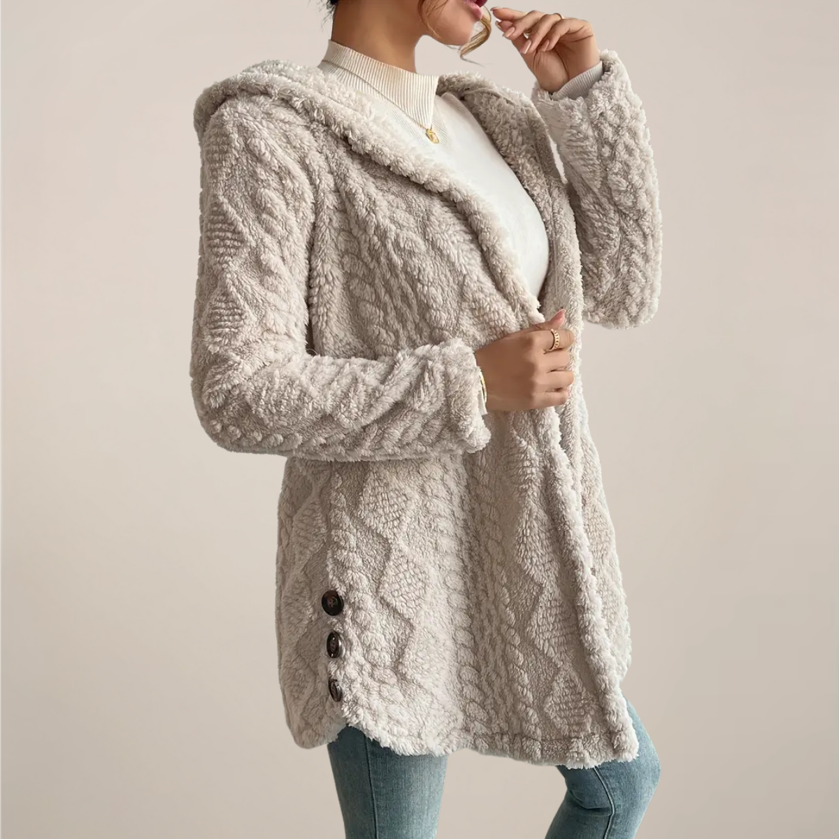 Damen Cardigan Frühling Strick locker Leicht