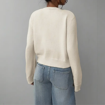 Damen Cardigan Frühling Mit Kragen Und Knöpfen