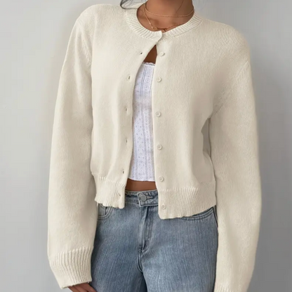 Damen Cardigan Frühling Mit Kragen Und Knöpfen - BerlinGlamour