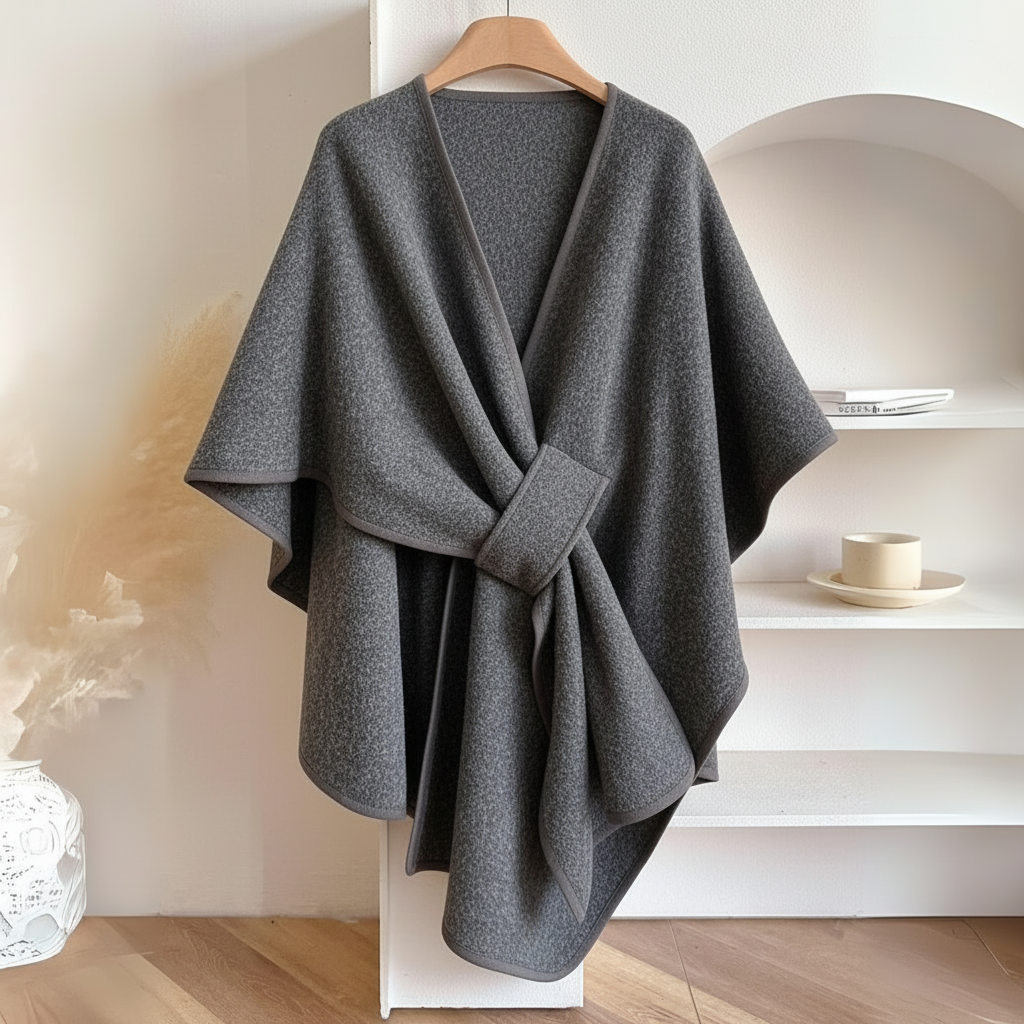 Damen Weste Wickel Design mit Gürtel Taillierter Stil