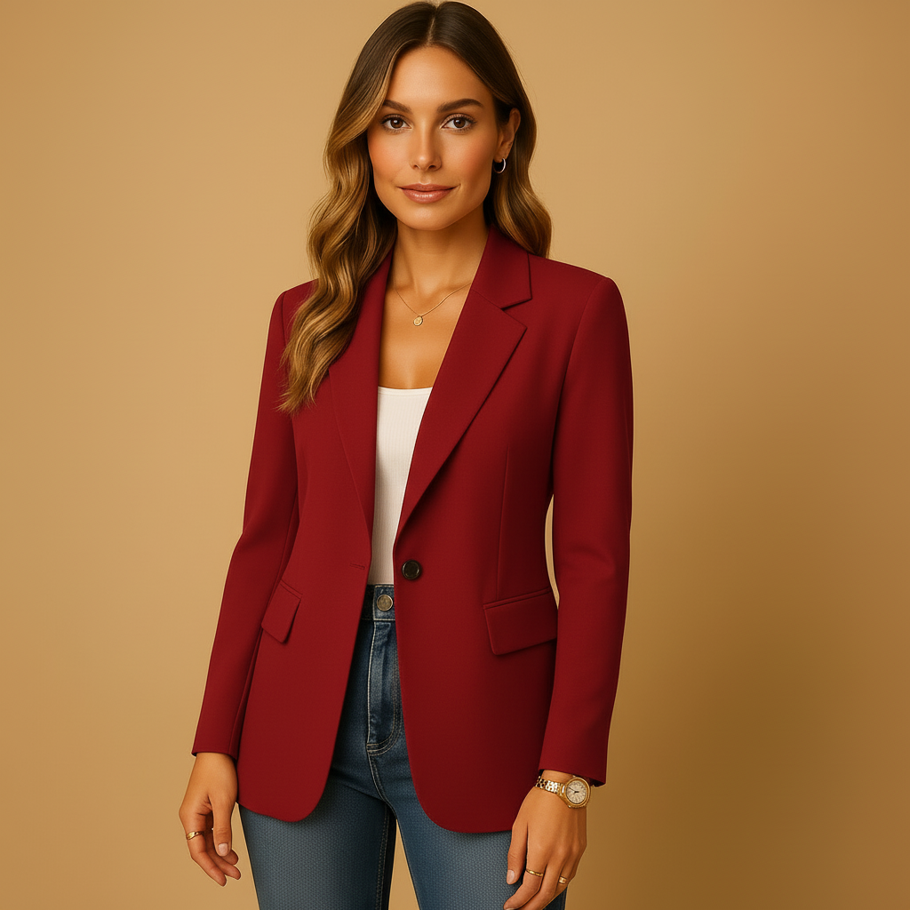 Damen Blazer Maßgeschneidert Tailliert Elegant