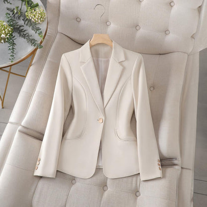 Damen Businessjacke Elegant Figurbetont Schwarz