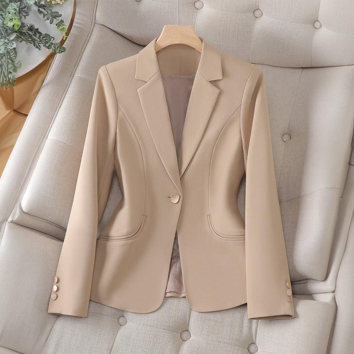 Damen Businessjacke Elegant Figurbetont Schwarz - BerlinGlamour