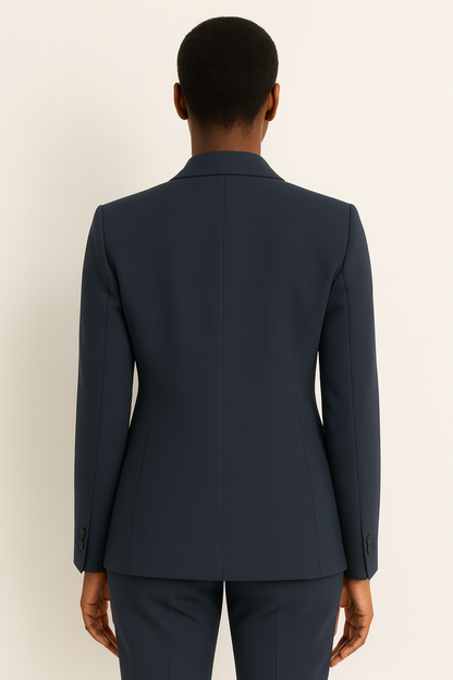 Damen Hosenanzug Set Damenbezogen Elegant Gerade