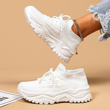 Damen Strickschuhe Bequem für Spaziergänge Freizeit
