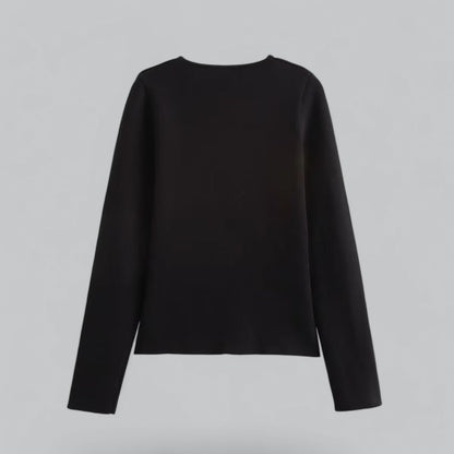 Damen Cardigan Frühling Minimalistisch Mit Knöpfen