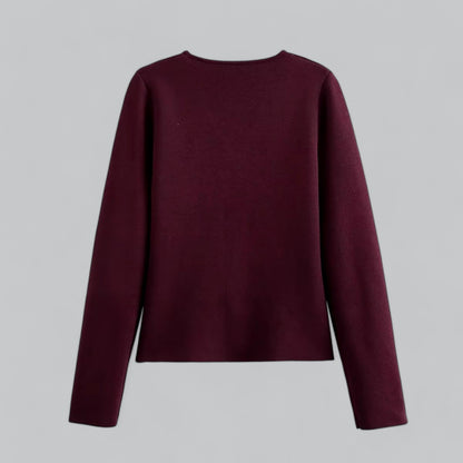 Damen Cardigan Frühling Minimalistisch Mit Knöpfen