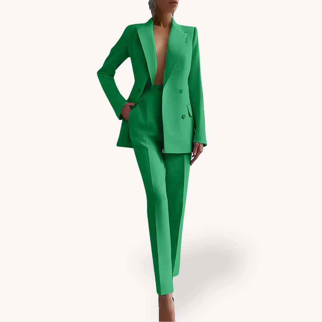 Damen Anzug-Set Elegantes Maßgeschneidert Langblazer
