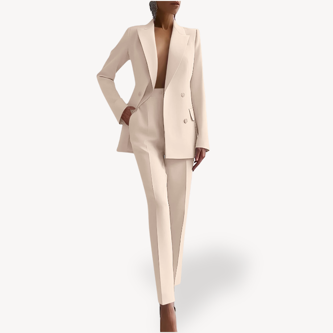 Damen Anzug-Set Elegantes Maßgeschneidert Langblazer