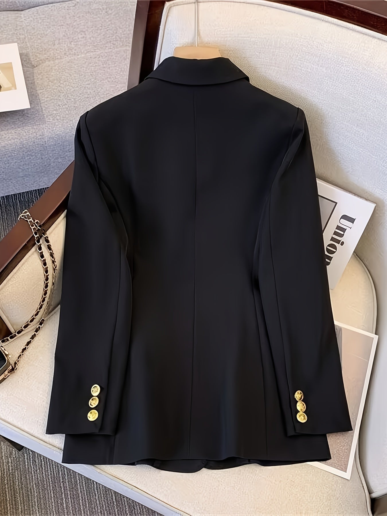 Damen Blazerjacke Maßgeschneidert Doppelreihig Elegant