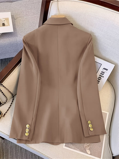 Damen Blazerjacke Maßgeschneidert Doppelreihig Elegant