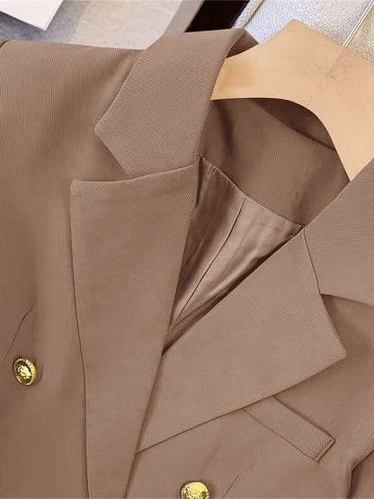 Damen Blazerjacke Maßgeschneidert Doppelreihig Elegant