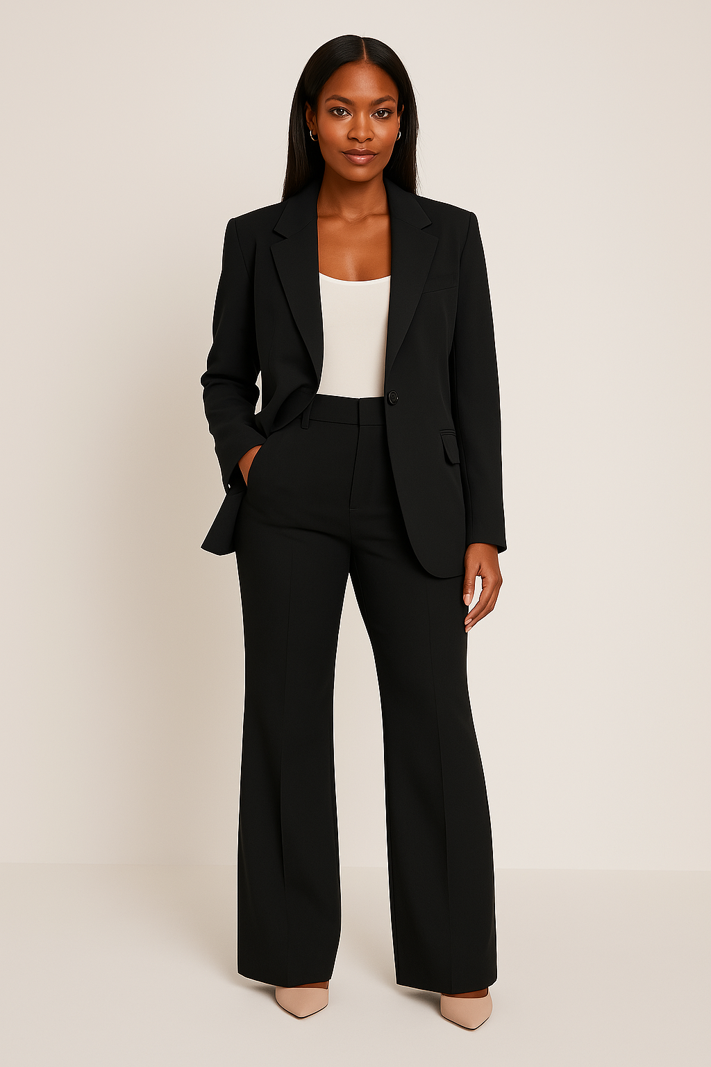 Damen Hosenanzug Set Slim Fit Tailliert - BerlinGlamour