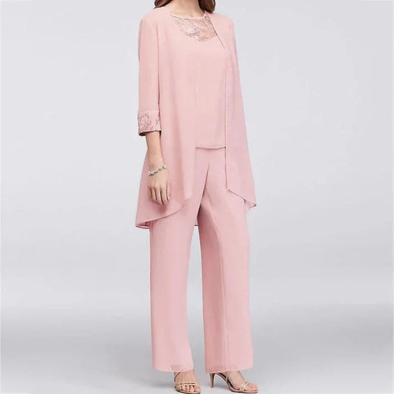 Damen Sommer Set Oberteil Hose Leicht - BerlinGlamour