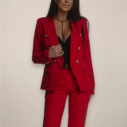 Maßgeschneidertes Blazer Hosen Set für Damen Elegant