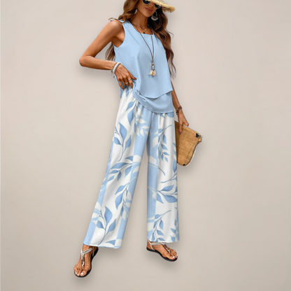 Damen Sport Set Ärmelloses Top und Hose