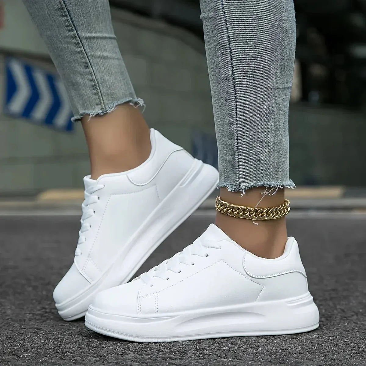 Damen Sneaker Modisch Streetstyle Bequem
