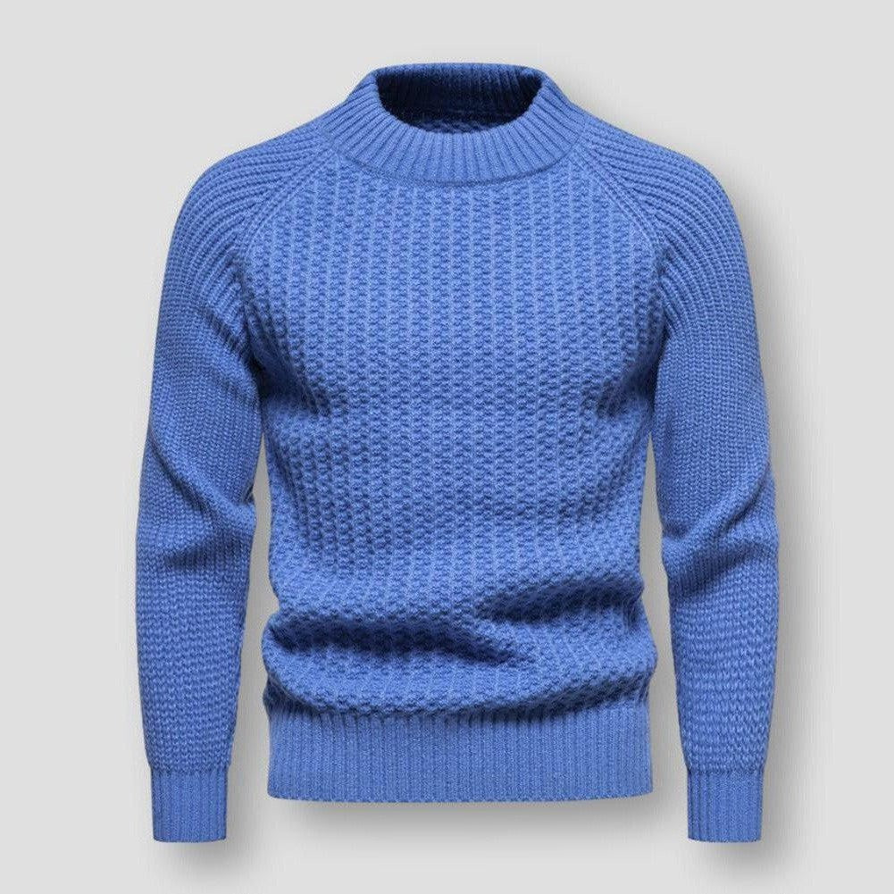 Herren Strickpullover Waffelstrick Hochwertig Warm - BerlinGlamour
