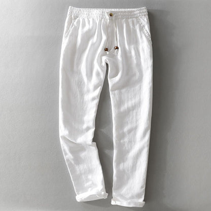 Bequeme Herrenhose Elastisch Leinen