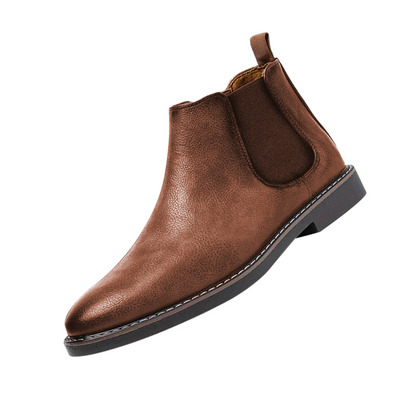 Herren Chelsea Boots Lederschuhe Komfortabel