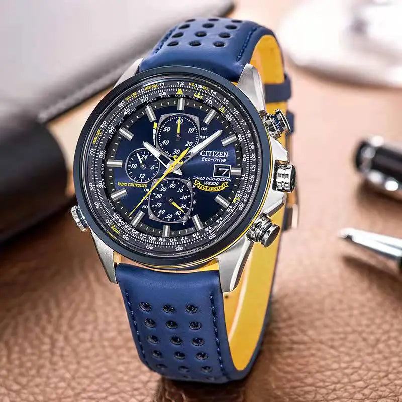 Herrenuhr Quarz Armbanduhr Elegante Ledergurt - BerlinGlamour