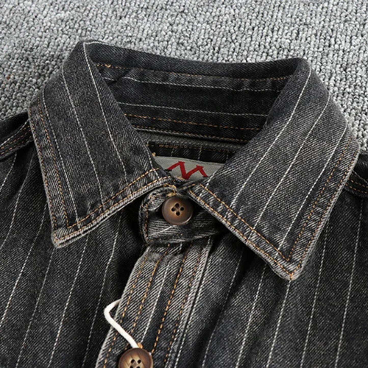 Herren Freizeithemd Anthrazit Modern Grau
