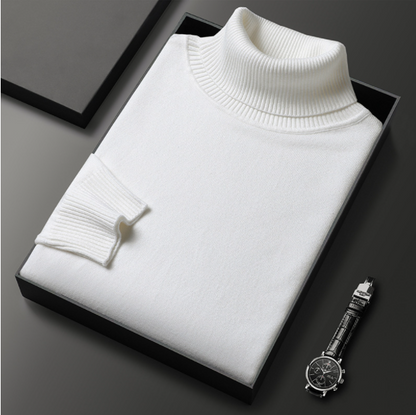 Herren Rollkragenpullover Lässig Frühjahr Bequem