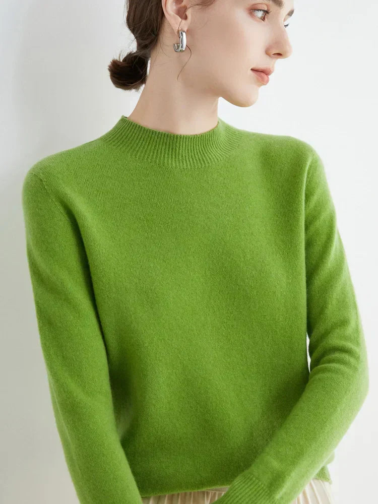 Damen Pullover Elegent Langarm Stilvoll
