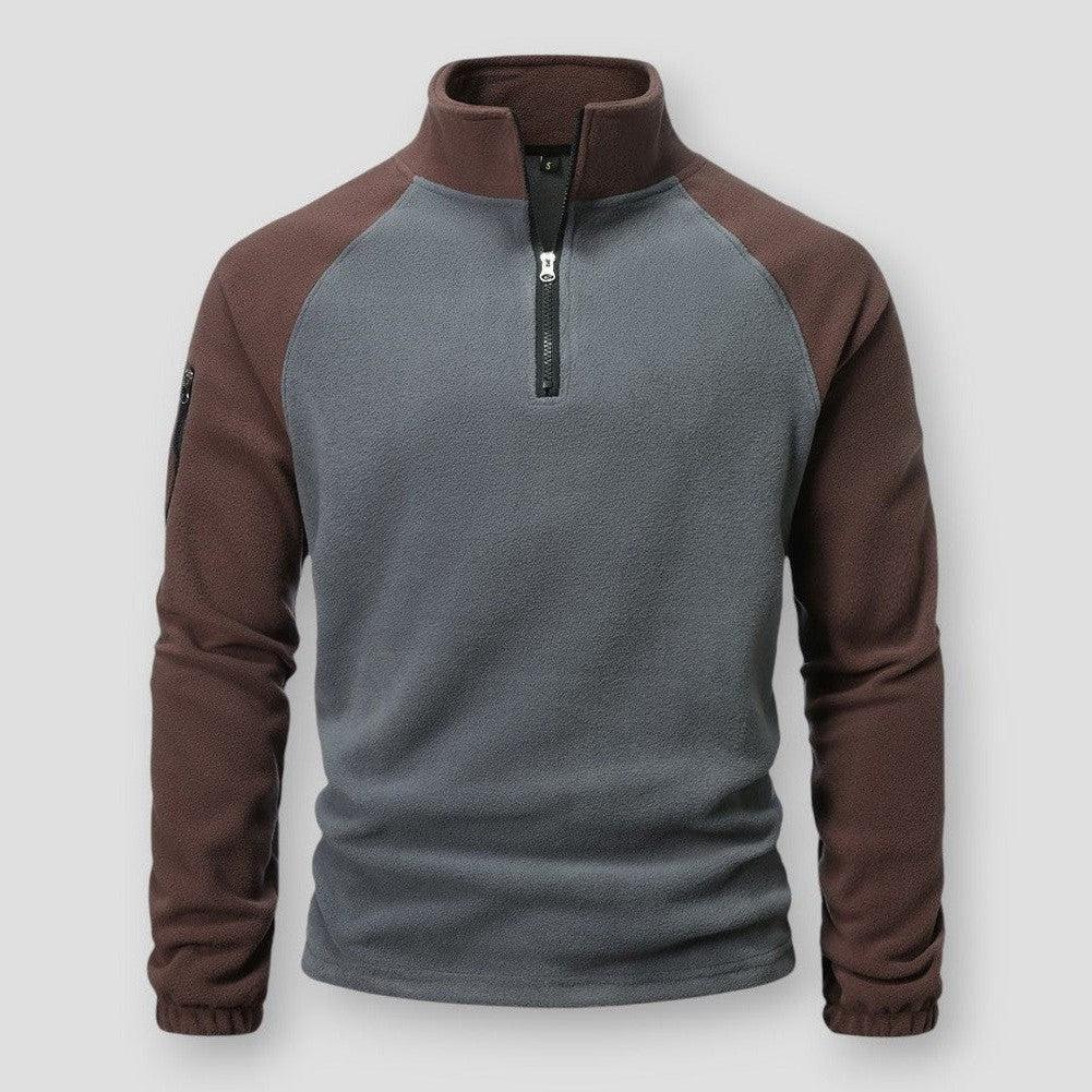 Wärmer Fleece Pullover Herren Robust Sportlich