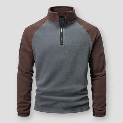 Wärmer Fleece Pullover Herren Robust Sportlich