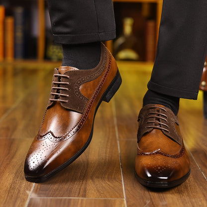 Herren Leder Schuhe Elegantes Business Design