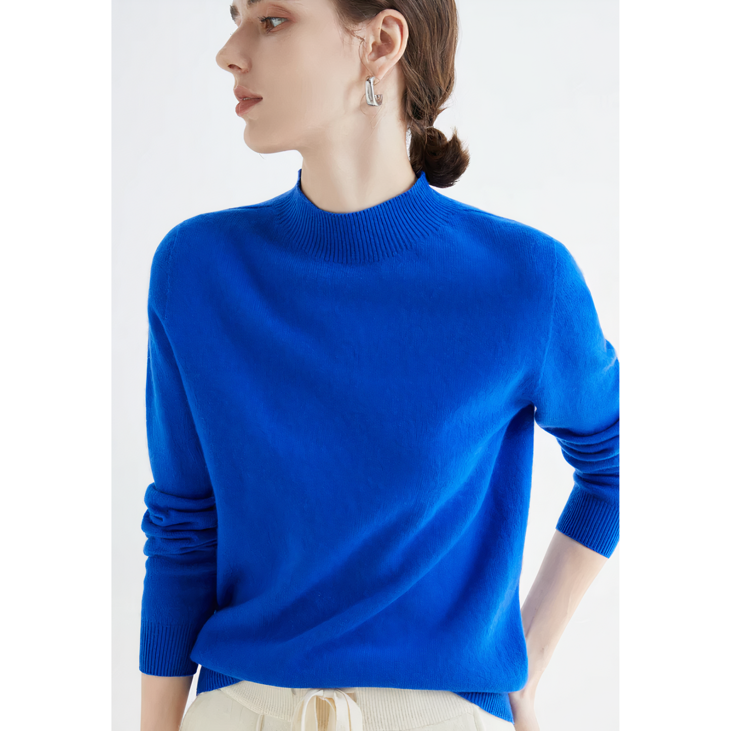 Weiche Strickpullover Damen Warm