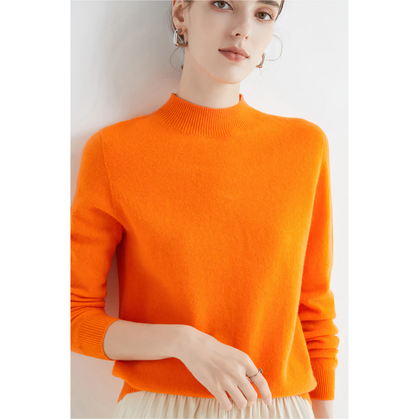 Weicher Kaschmirpullover Damen Modern