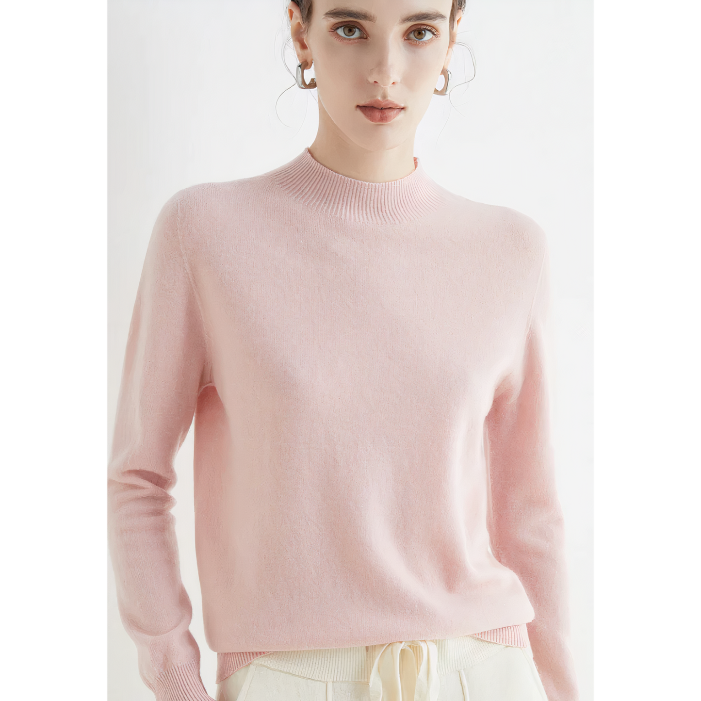 Weiche Strickpullover Damen Warm