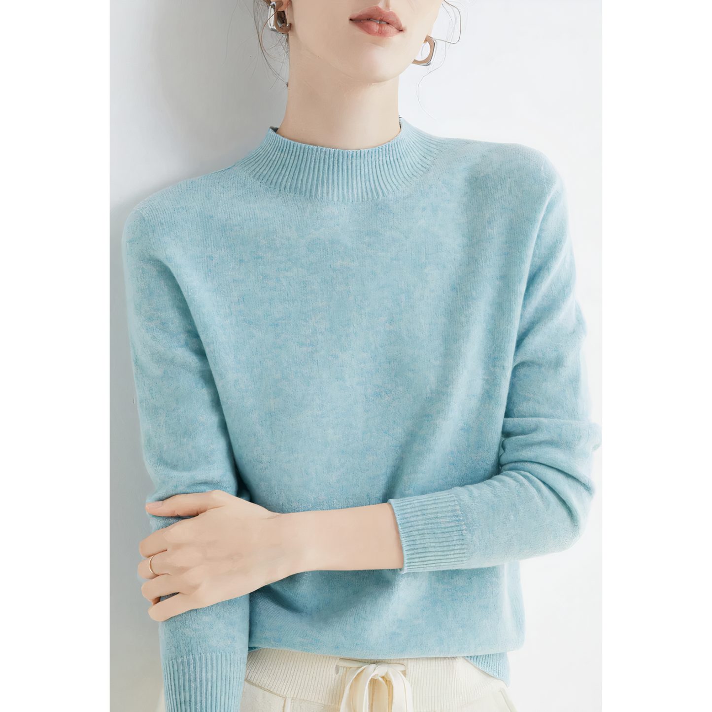 Weicher Kaschmirpullover Damen Modern