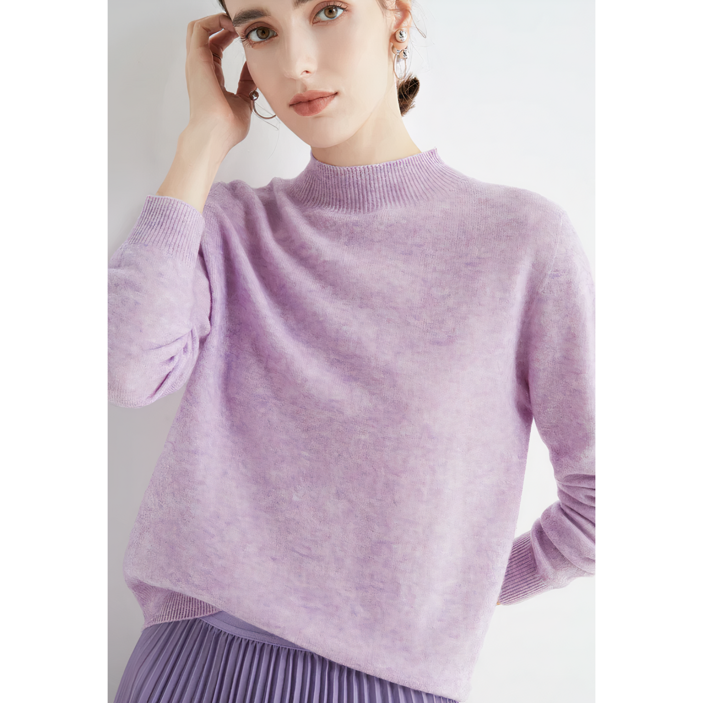 Weiche Strickpullover Damen Warm