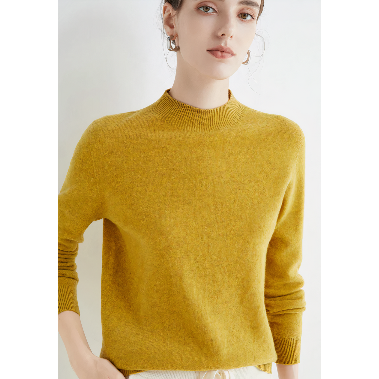 Weiche Strickpullover Damen Warm