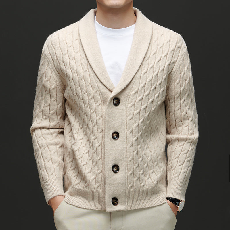 Herren Strickjacke Klassisch Elegante Qualität