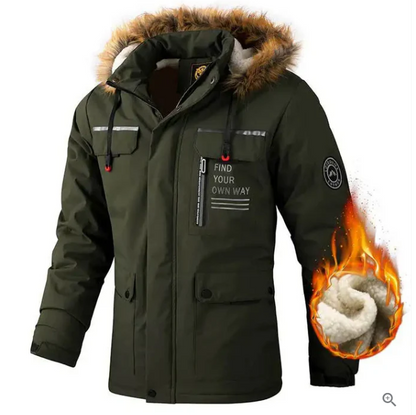 Wasserdichte Winterjacke Herren Warm Isoliert