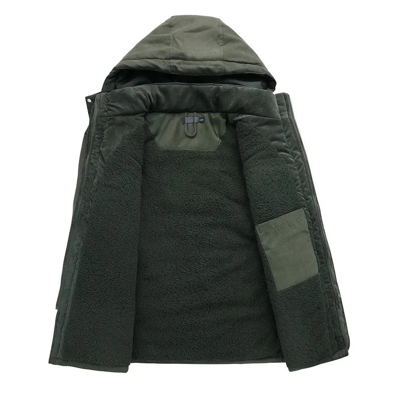 Herrenjacke Warm Isoliert Winterjacke Outdoor Stilvoll