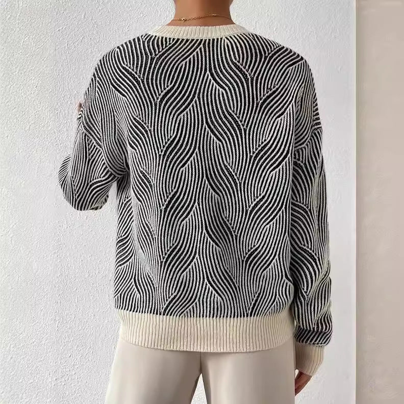 Damen Strickpullover Rollkragen Warm Weich