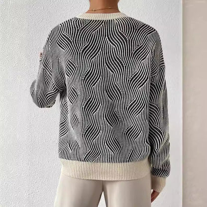 Damen Strickpullover Rollkragen Warm Weich