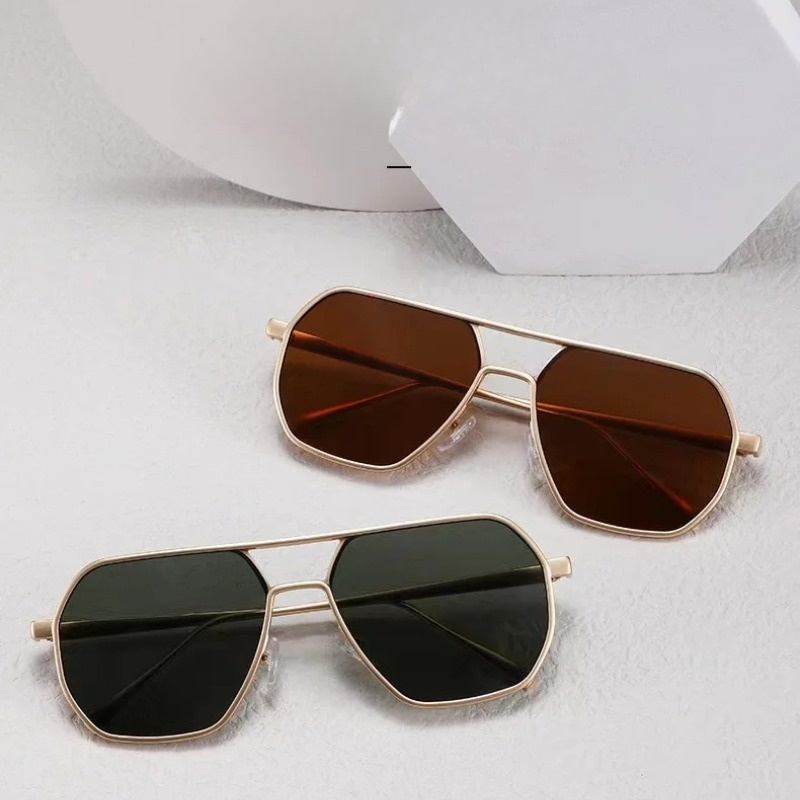 Edelstahl Pilotenbrille Herren Modern Metall Optik