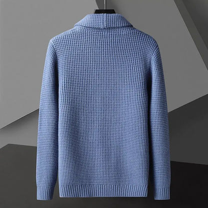 Herren Strickjacke Warm aus Wolle Vintage Look