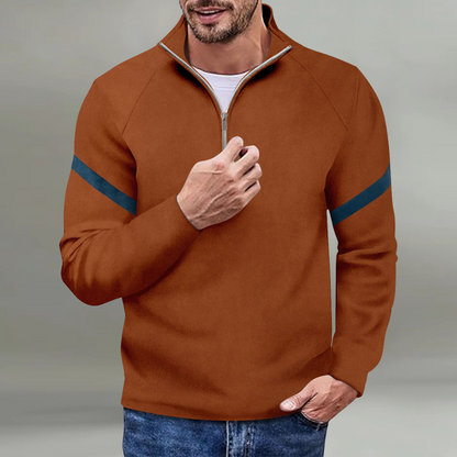 Herren Pullover Wollmischung Elegent Schwarz - BerlinGlamour