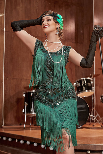 Festliches Paillettenkleid Charleston-Stil Damen Elegant