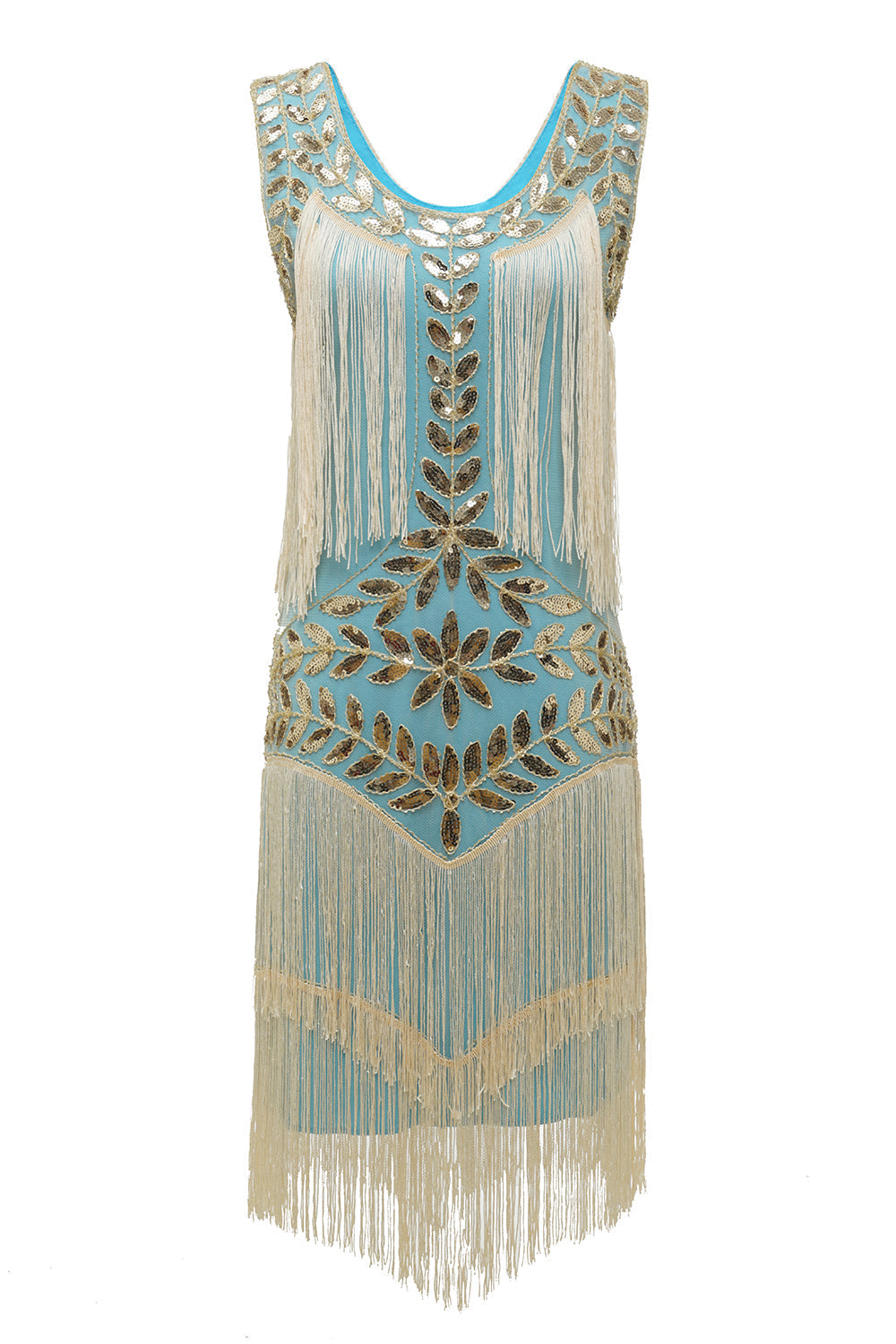 Festliches Paillettenkleid Charleston-Stil Damen Elegant